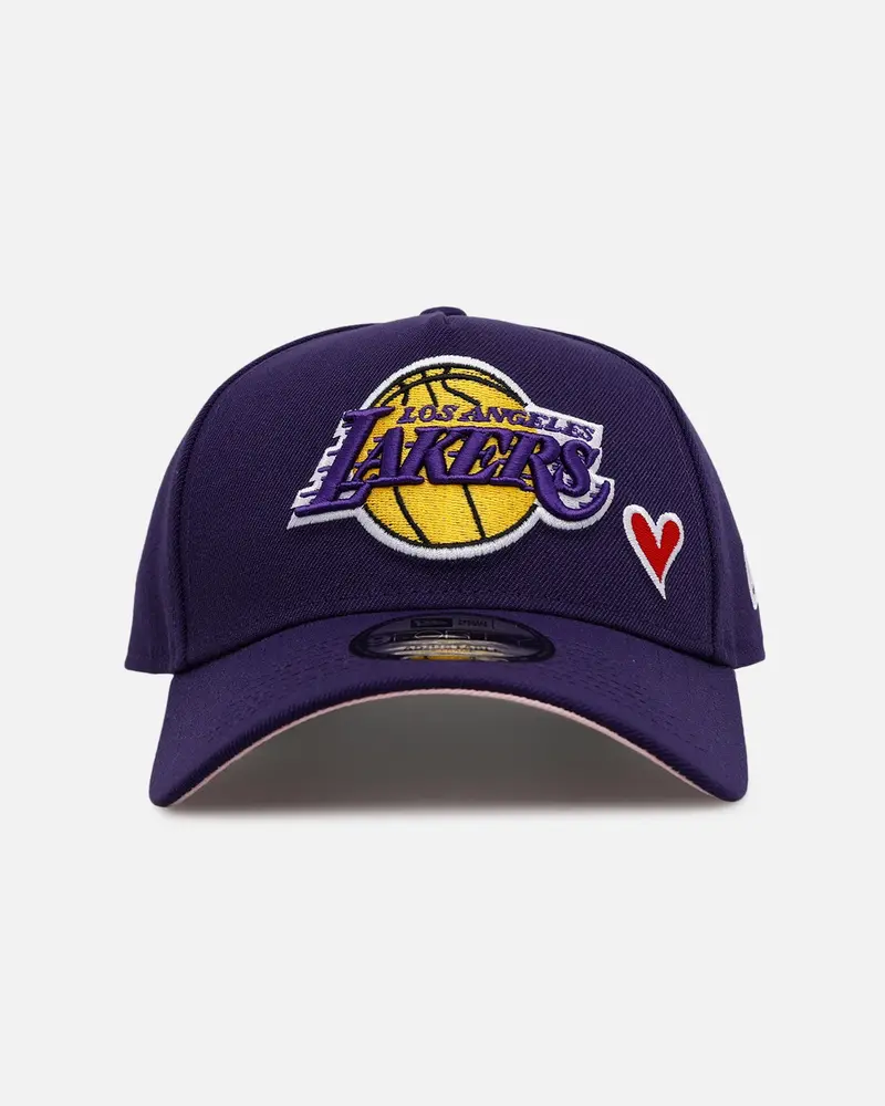 New Era Los Angeles Lakers 'Team Color Hearts' 9Forty A-Frame Snapback Official Team Color 1