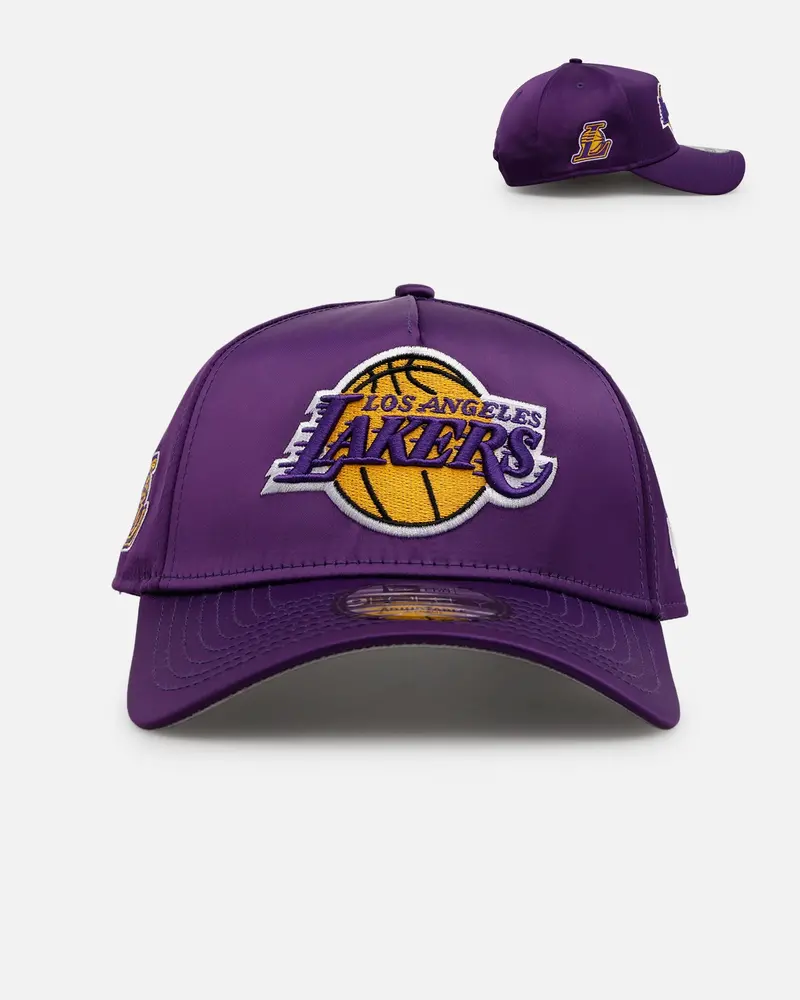 New Era Los Angeles Lakers 'Team Color Satin' 9Forty A-Frame Snapback Official Team Color 1