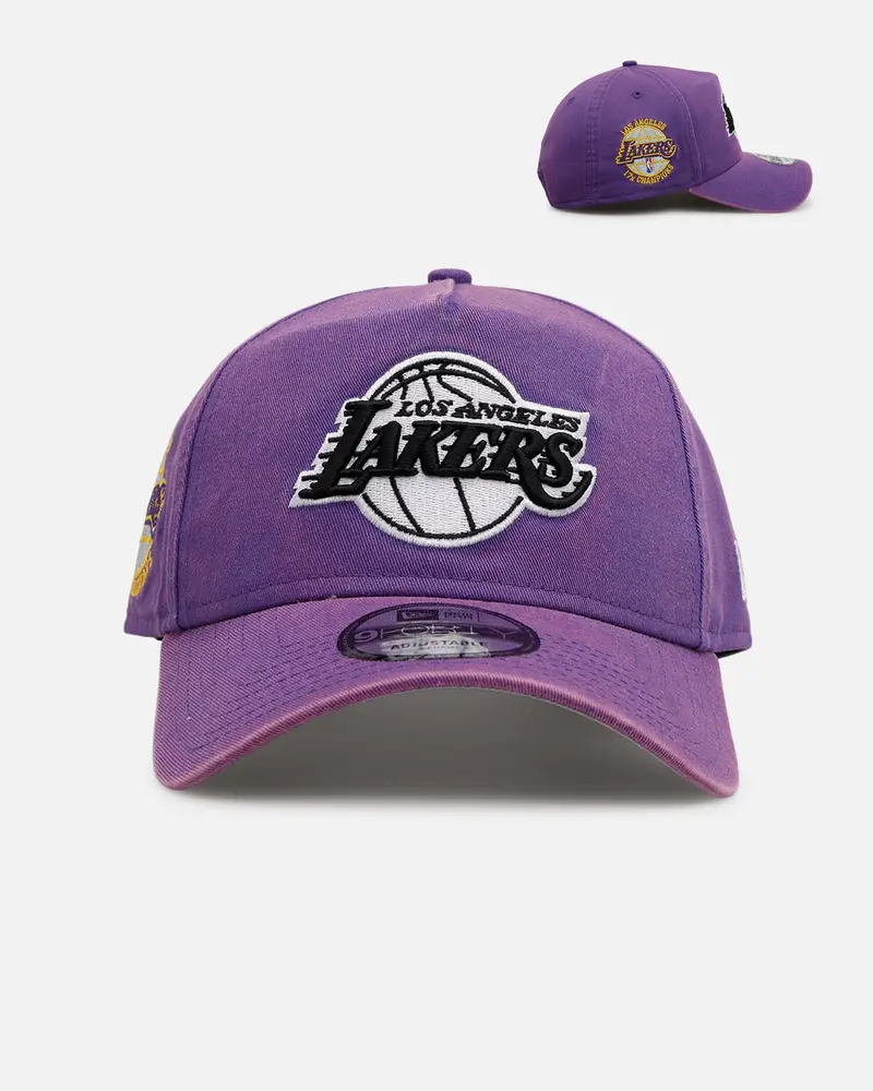 New Era Los Angeles Lakers 'Washed Purple' 9Forty A-Frame Snapback Washed Purple 1