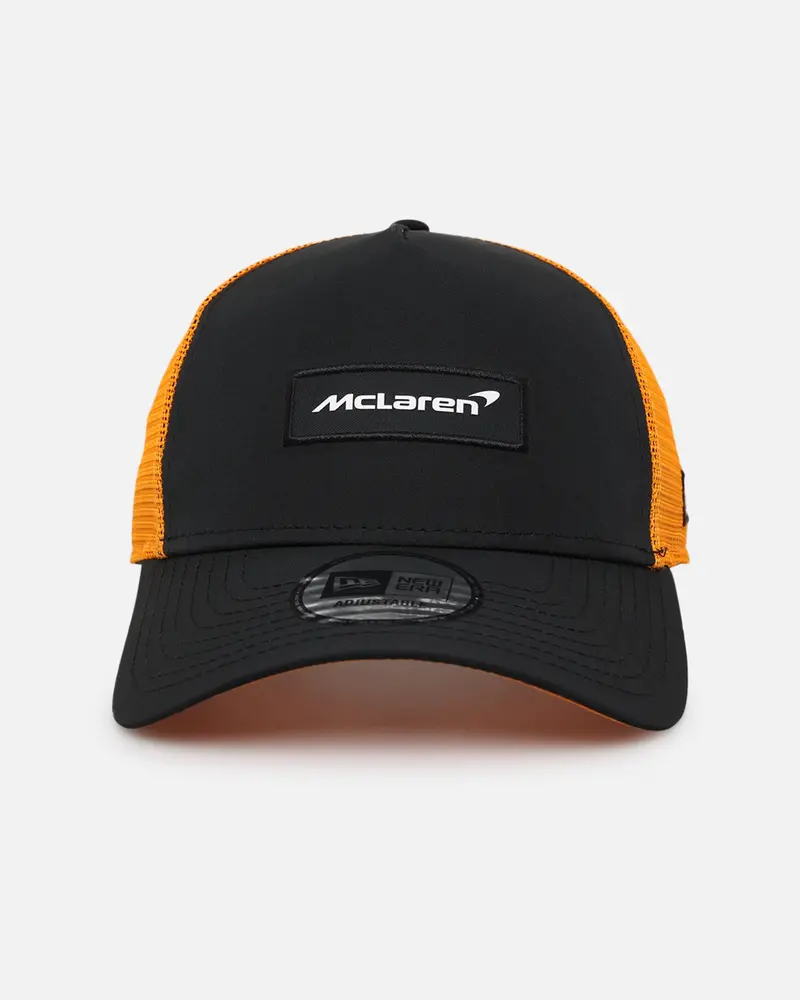 New Era Mclaren Patch Front 9Forty Trucker Snapback Black 1