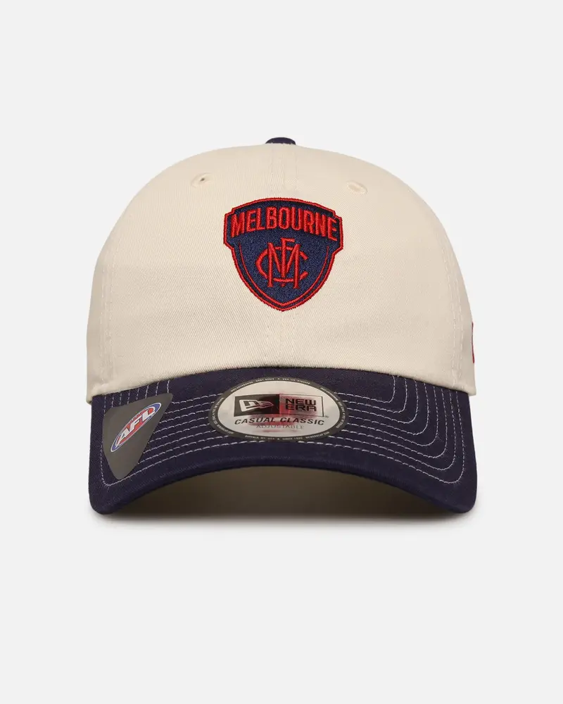 New Era Melbourne Demons 'Afl 2025 2 Tone' Casual Classic Strapback Chrome White 1