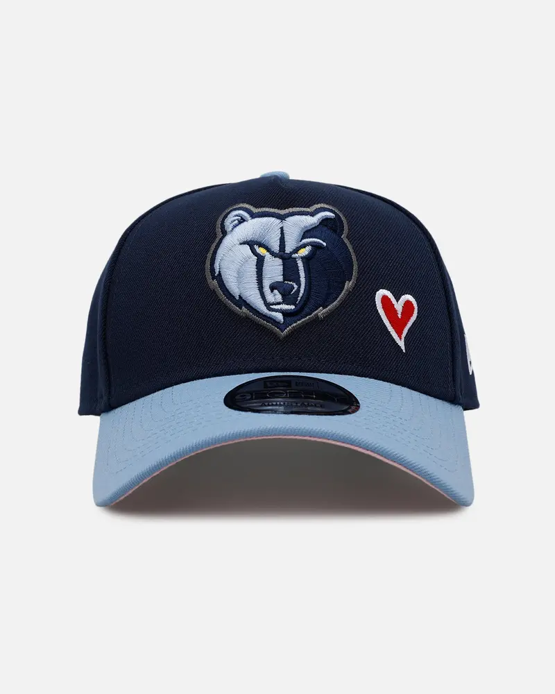 New Era Memphis Grizzlies 'Team Color Hearts' 9Forty A-Frame Snapback Official Team Color 1