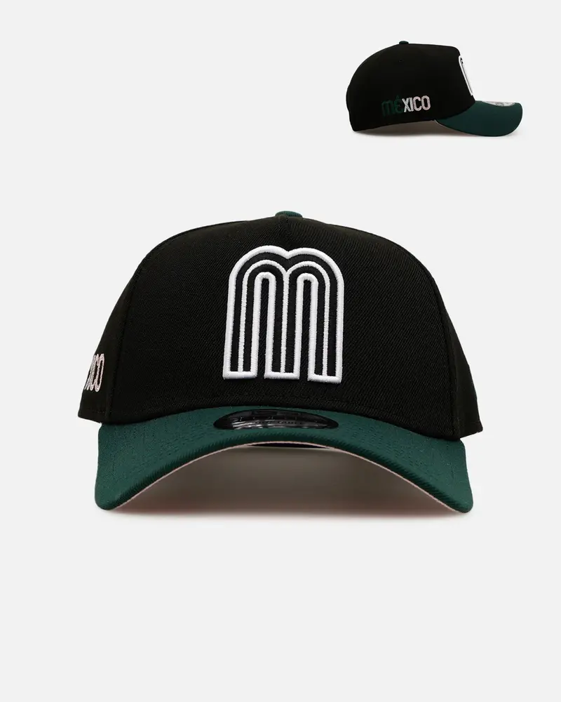 New Era Mexico National Baseball Team 'Black Dark Green' 9Forty A-Frame Snapback Black/Dark Green 1