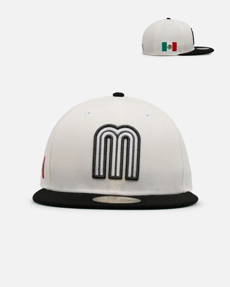 New Era Mexico National Baseball Team 'Chrome Black Metallic' 59Fifty Fitted Chrome/Black 1