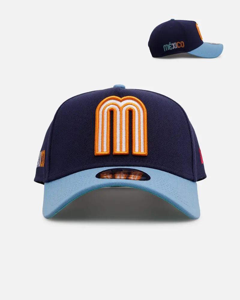 New Era Mexico National Baseball Team 'Coral' 9Forty A-Frame Snapback Navy/Sky 1