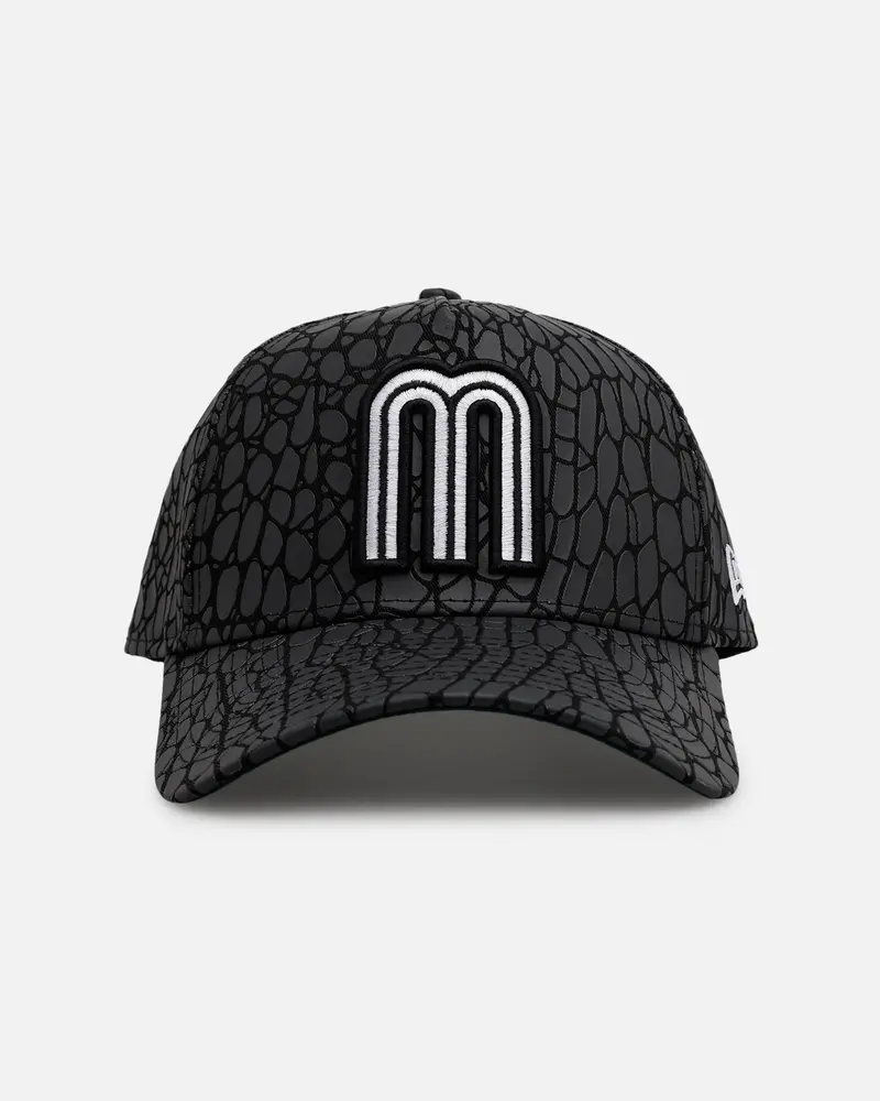 New Era Mexico National Baseball Team 'Croc Skin' 9Forty A-Frame Snapback Black 1