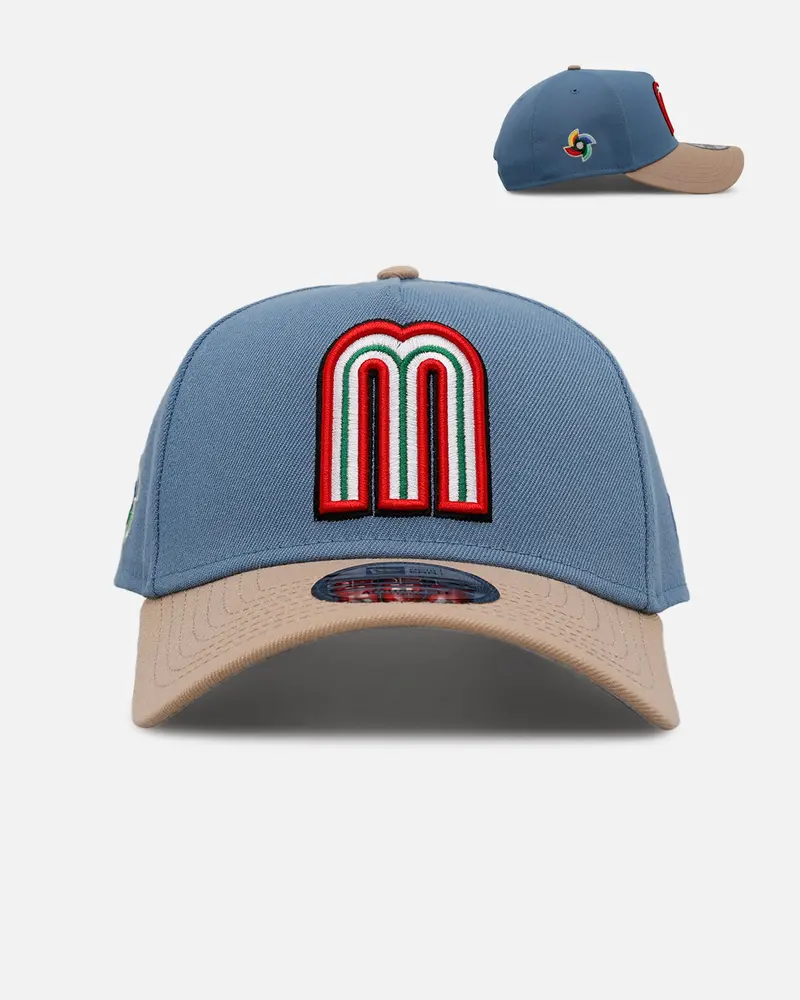 New Era Mexico National Baseball Team 'Easy Breezy' 9Forty A-Frame Snapback Blue/Tan 1