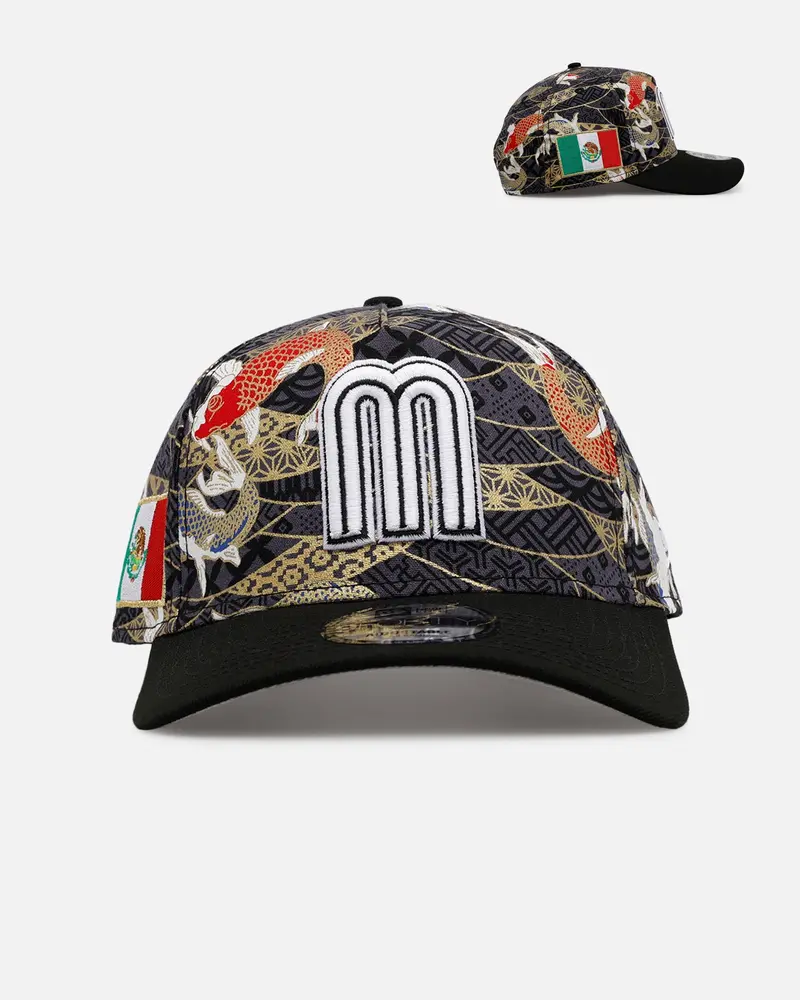 New Era Mexico National Baseball Team 'Koi' 9Forty A-Frame Snapback Black/Multi-Colored 1