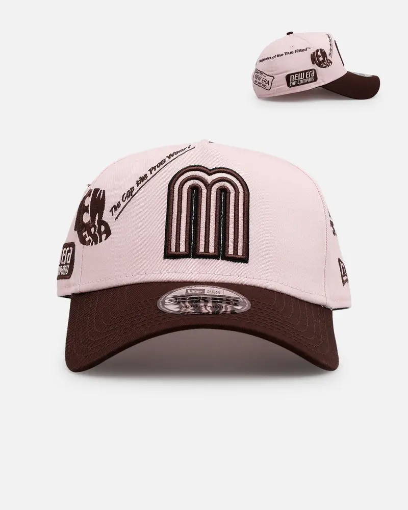 New Era Mexico National Baseball Team 'Mexico Spring Delivery' 9Forty A-Frame Snapback Pink/Brown 1