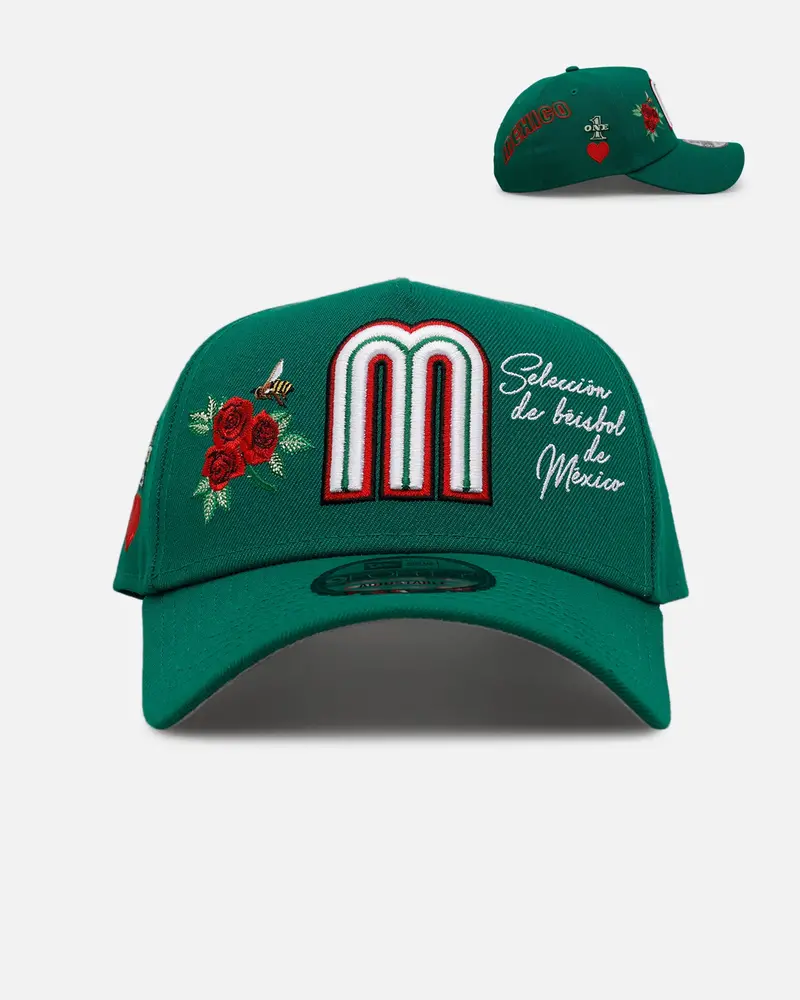 New Era Mexico National Baseball Team 'One Love' 9Forty A-Frame Snapback Official Team Color 1