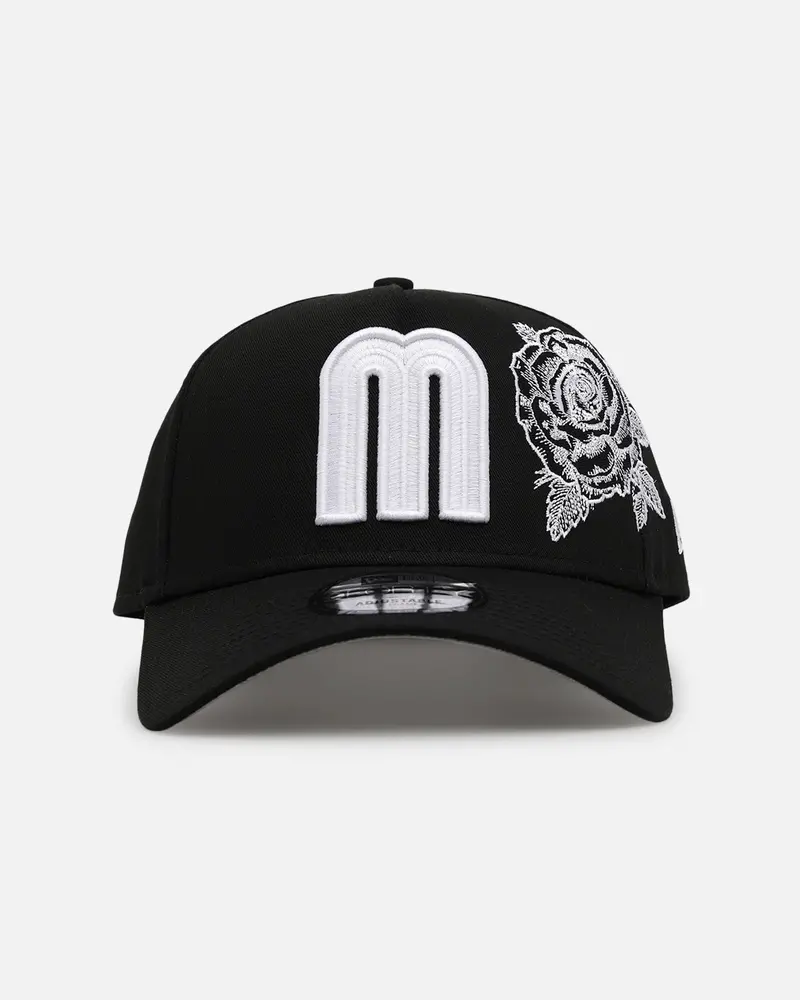 New Era Mexico National Baseball Team 'Ornate Rose' 9Forty A-Frame Snapback Black/White 1