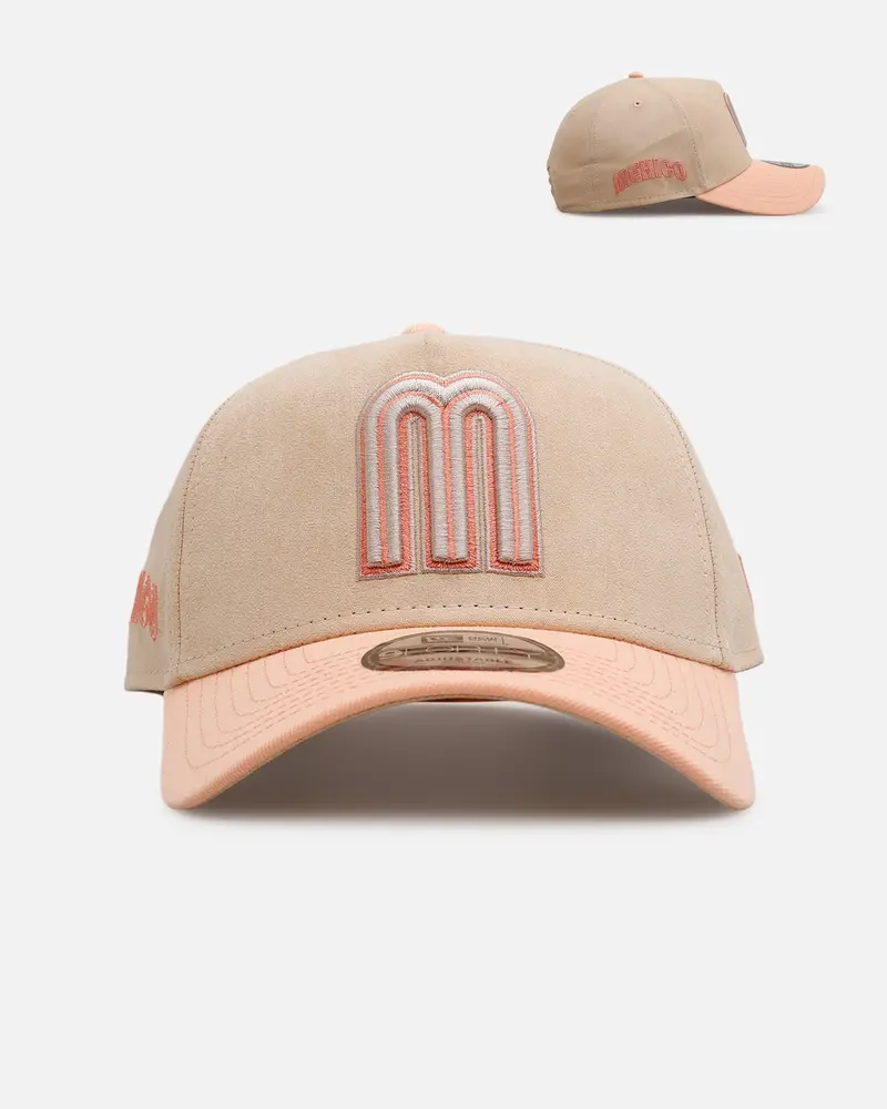 New Era Mexico National Baseball Team 'Peach Suede' 9Forty A-Frame Snapback Peach 1