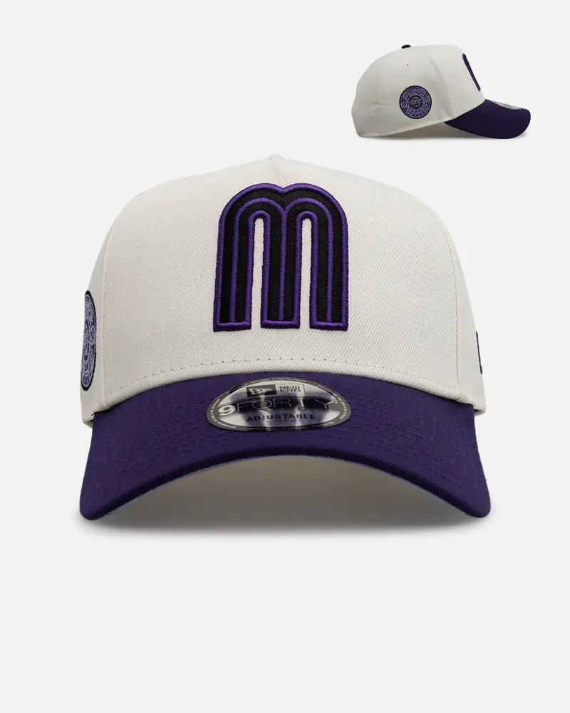 New Era Mexico National Baseball Team 'Purple Haze 2.0' 9Forty A-Frame Snapback Chrome/Purple 1