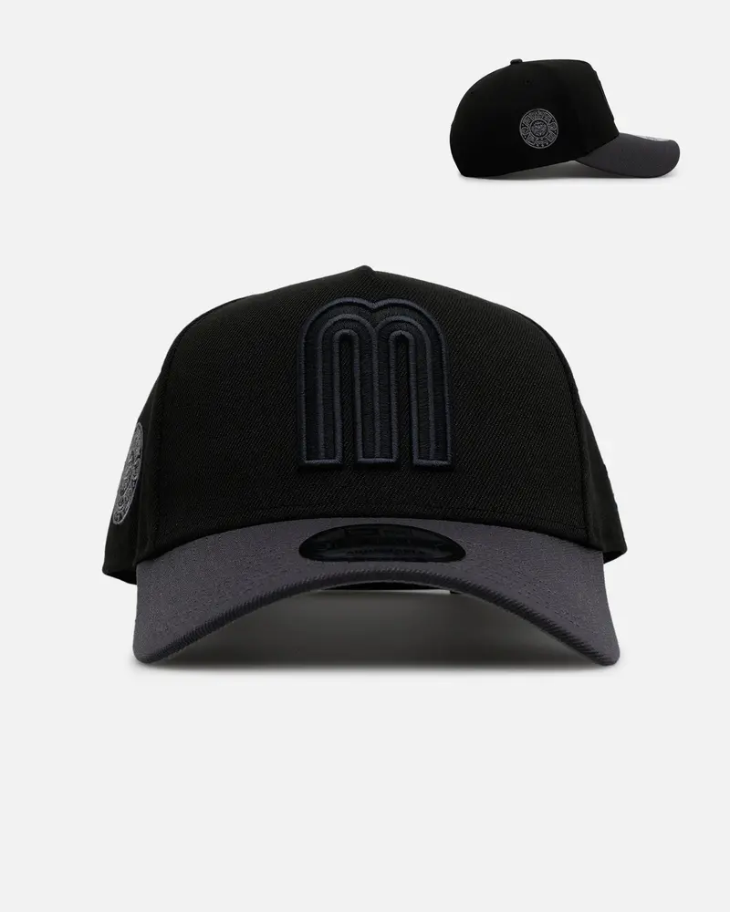 New Era Mexico National Baseball Team 'Stealth' 9Forty A-Frame Snapback Black/Charcoal 1