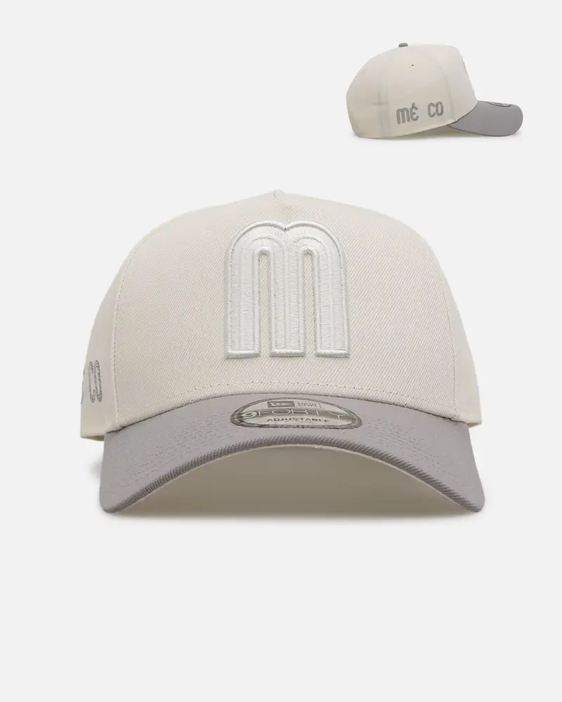New Era Mexico National Baseball Team 'Too Clean' 9Forty A-Frame Snapback Chrome 1