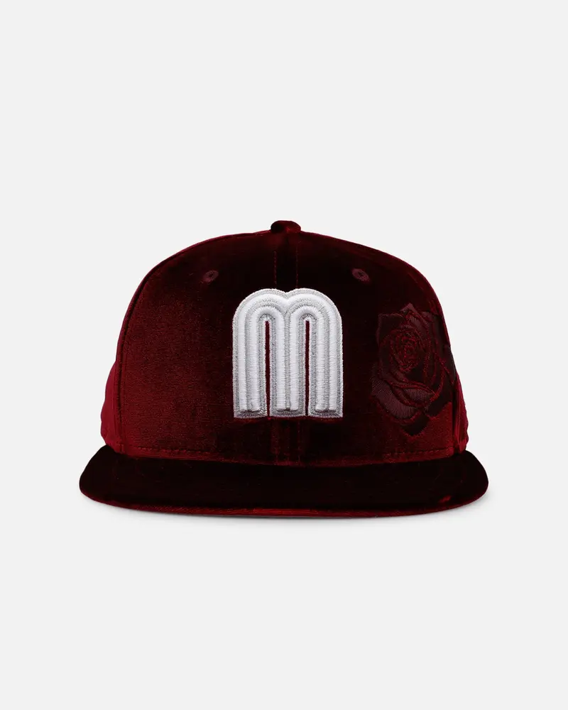 New Era Mexico National Baseball Team 'Velvet Roses' 59Fifty Fitted Maroon 1