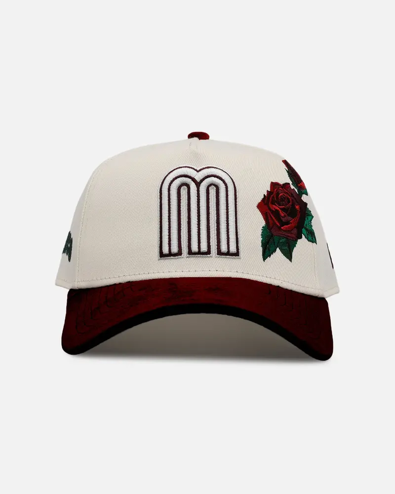 New Era Mexico National Baseball Team 'Velvet Roses' 9Forty A-Frame Snapback Chrome 1