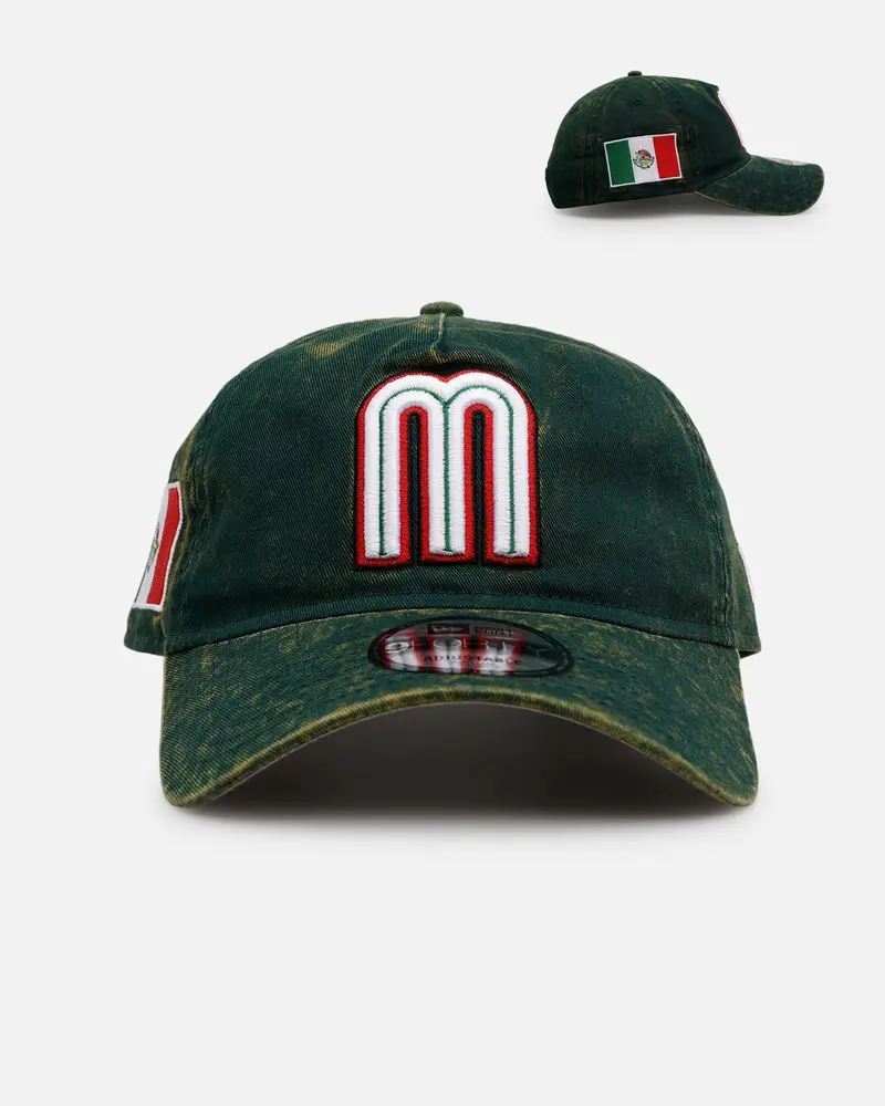 New Era Mexico National Baseball Team 'Washed Team Color' Unstructured 9Forty A-Frame Snapback Official Team Color 1