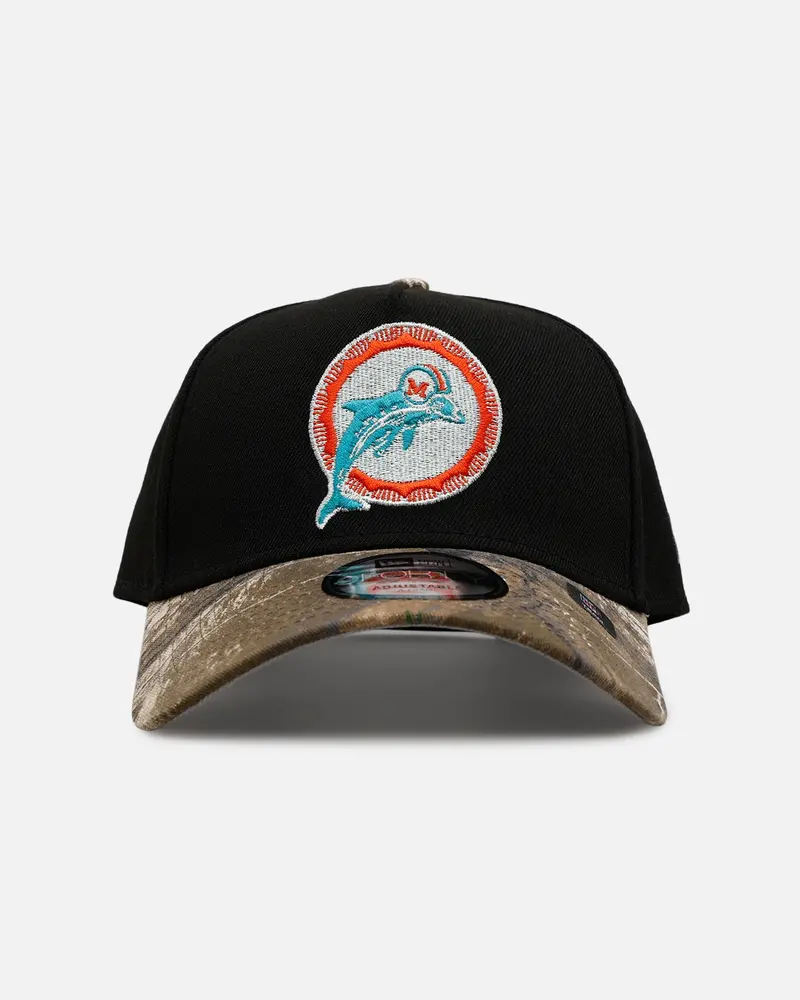 New Era Miami Dolphins 'Black Crown Realtree Visor' 9Forty A-Frame Snapback Realtree Edge/Black 1
