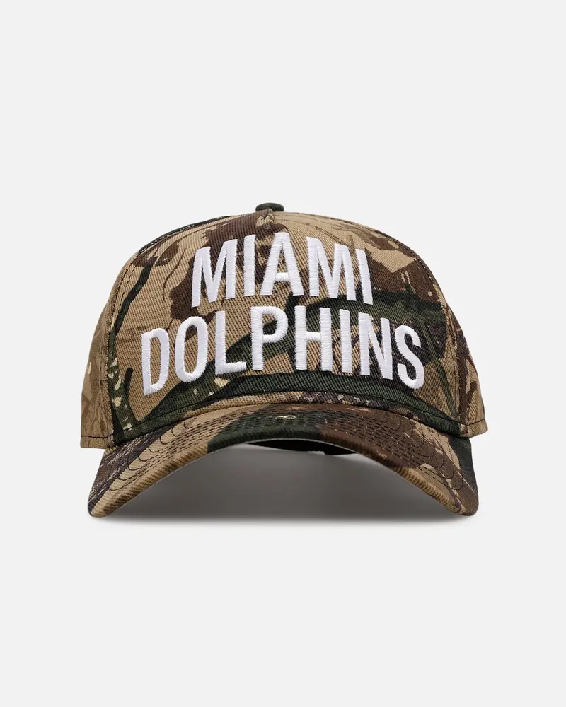New Era Miami Dolphins 'Bold' 9Forty A-Frame Strapback Camo 1