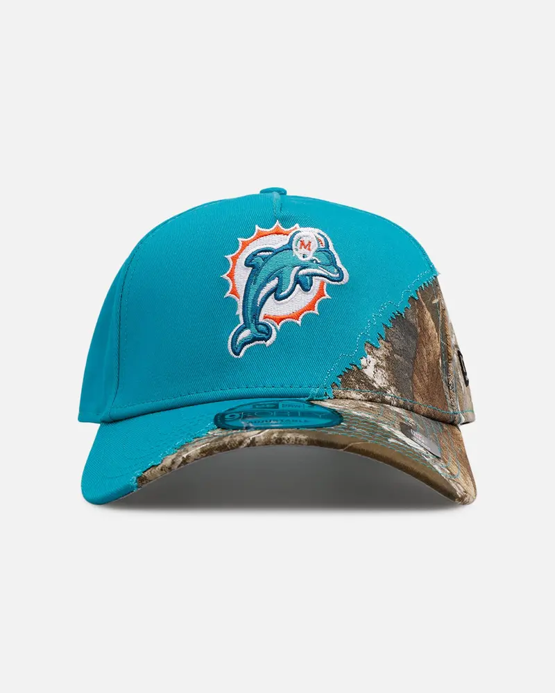 New Era Miami Dolphins 'Camo Tear Away' 9Forty A-Frame Snapback Camo/Official Team Color 1