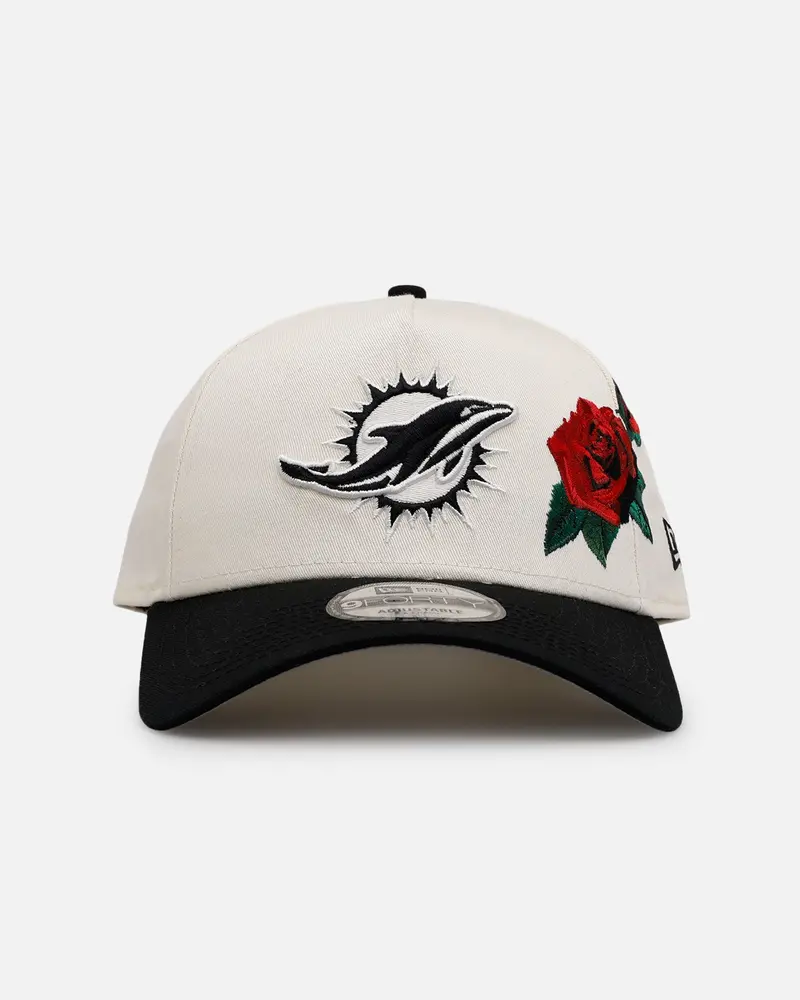 New Era Miami Dolphins 'Chrome Black Roses' 9Forty A-Frame Snapback Chrome/Black 1
