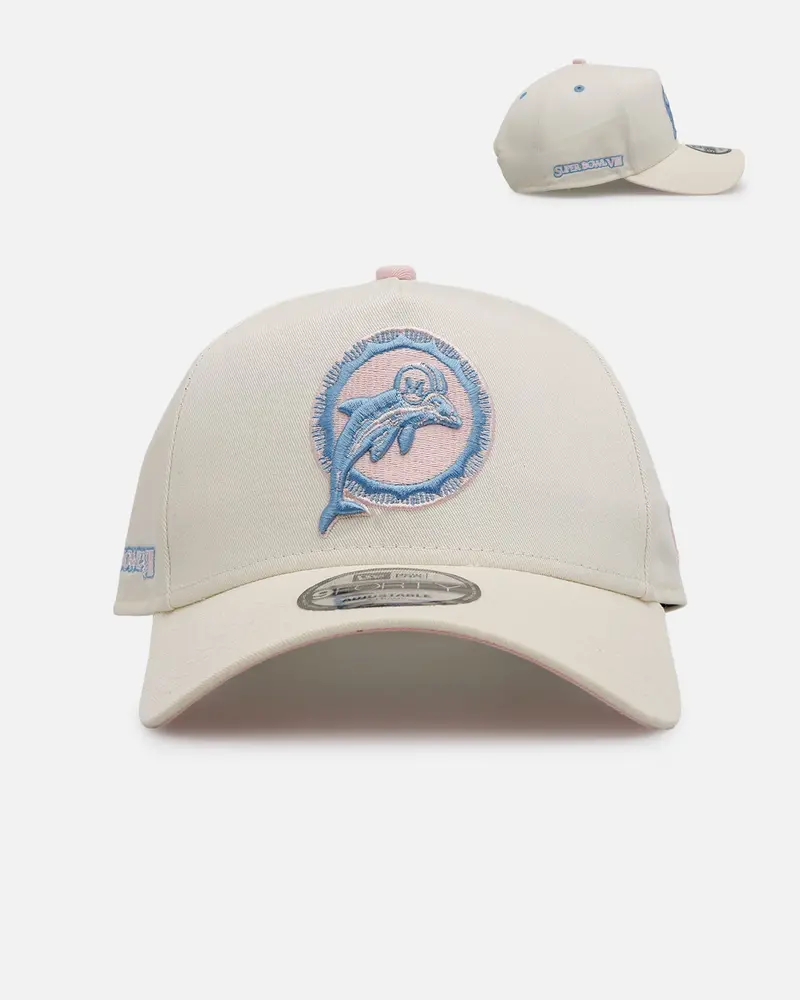 New Era Miami Dolphins 'Pastel' 9Forty A-Frame Snapback Chrome White 1