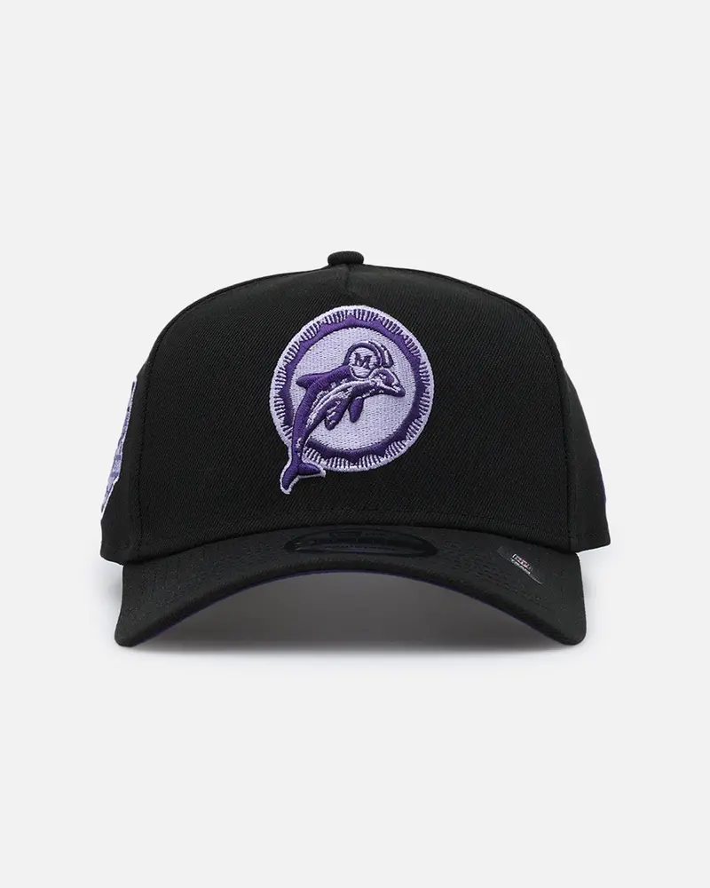 New Era Miami Dolphins 'Purple Haze' 9Forty A-Frame Snapback Black/Purple 1