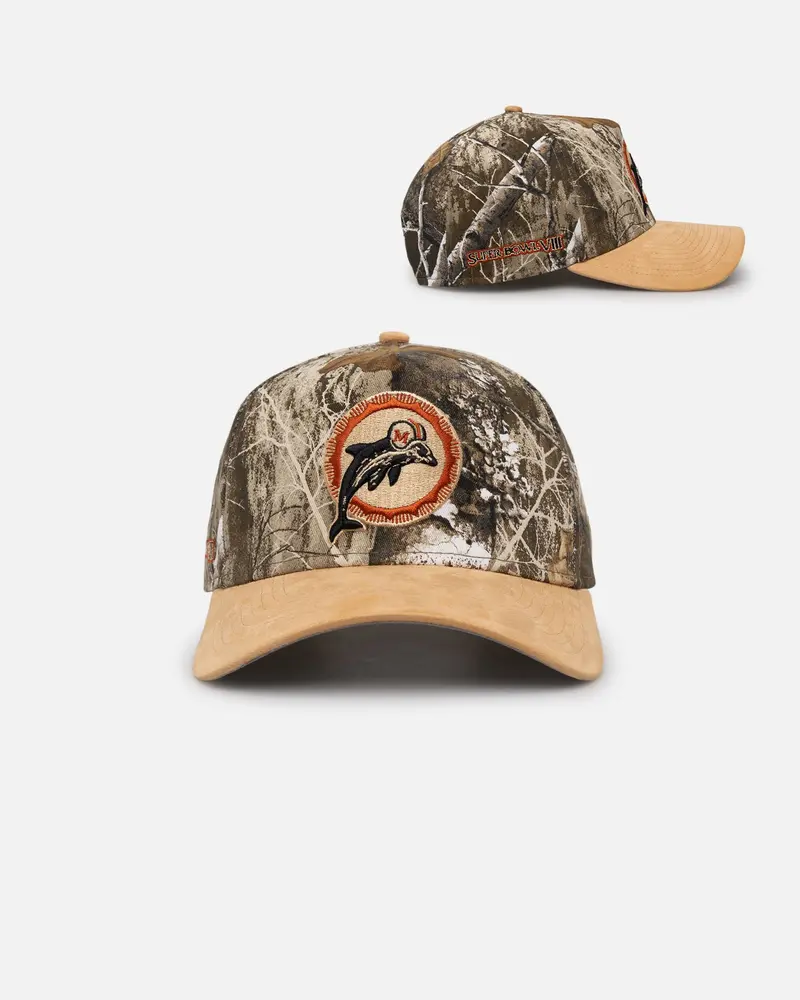 New Era Miami Dolphins 'Real Tree Tan Suede' 9Forty A-Frame Snapback Real Tree 1