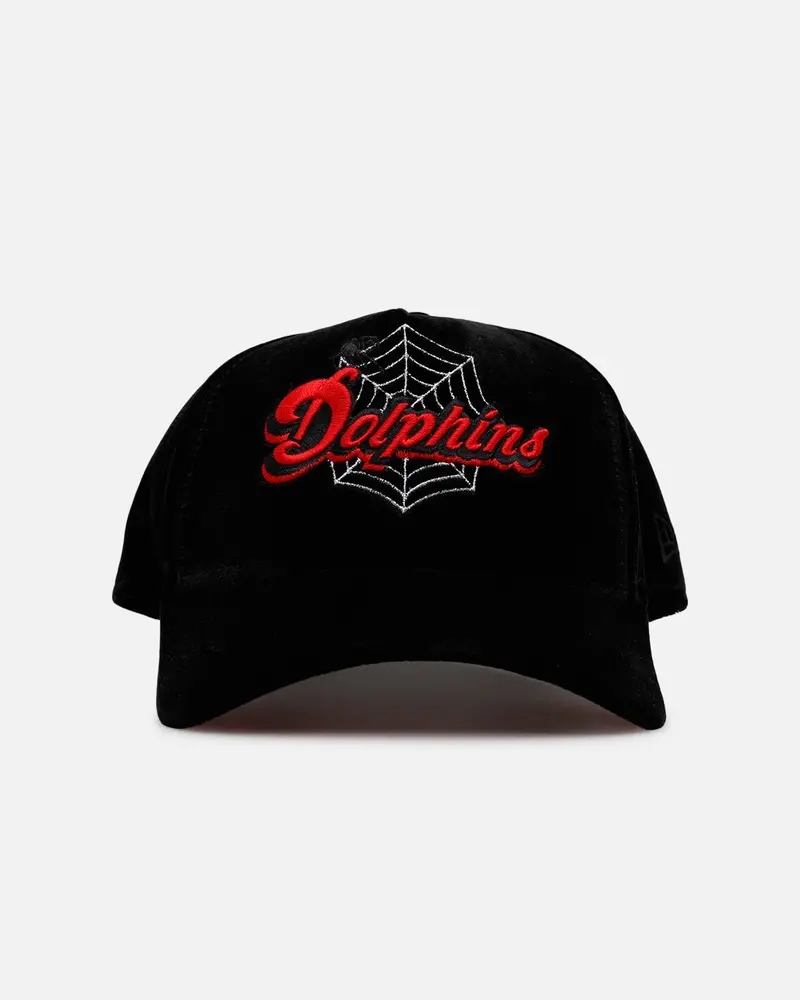New Era Miami Dolphins 'Spider Web' 9Forty A-Frame Snapback Black/Red 1