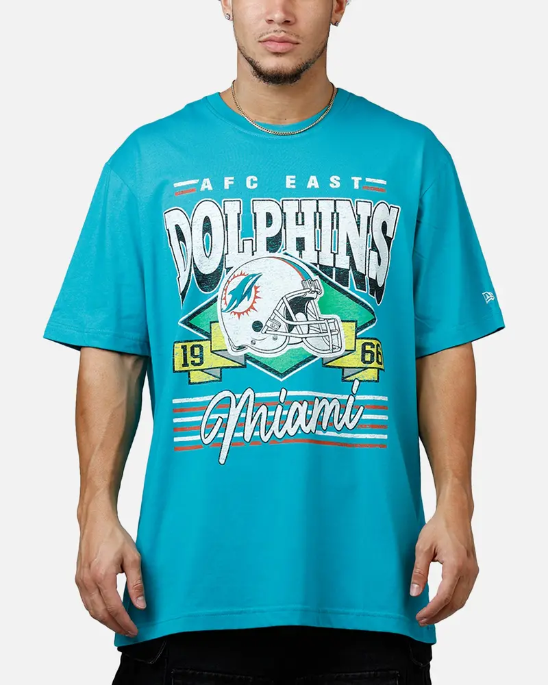 New Era Miami Dolphins Sport Class T-Shirt Teal 1