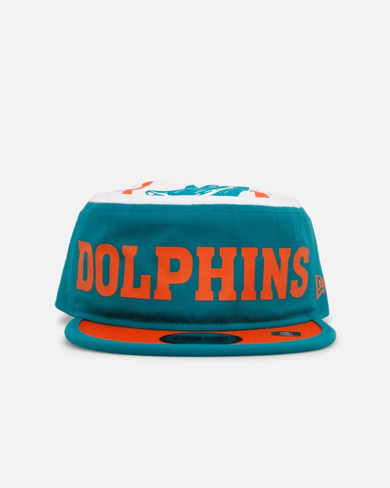New Era Miami Dolphins 'Spring Injection' Painter Retro Snapback Teal/Orange 1