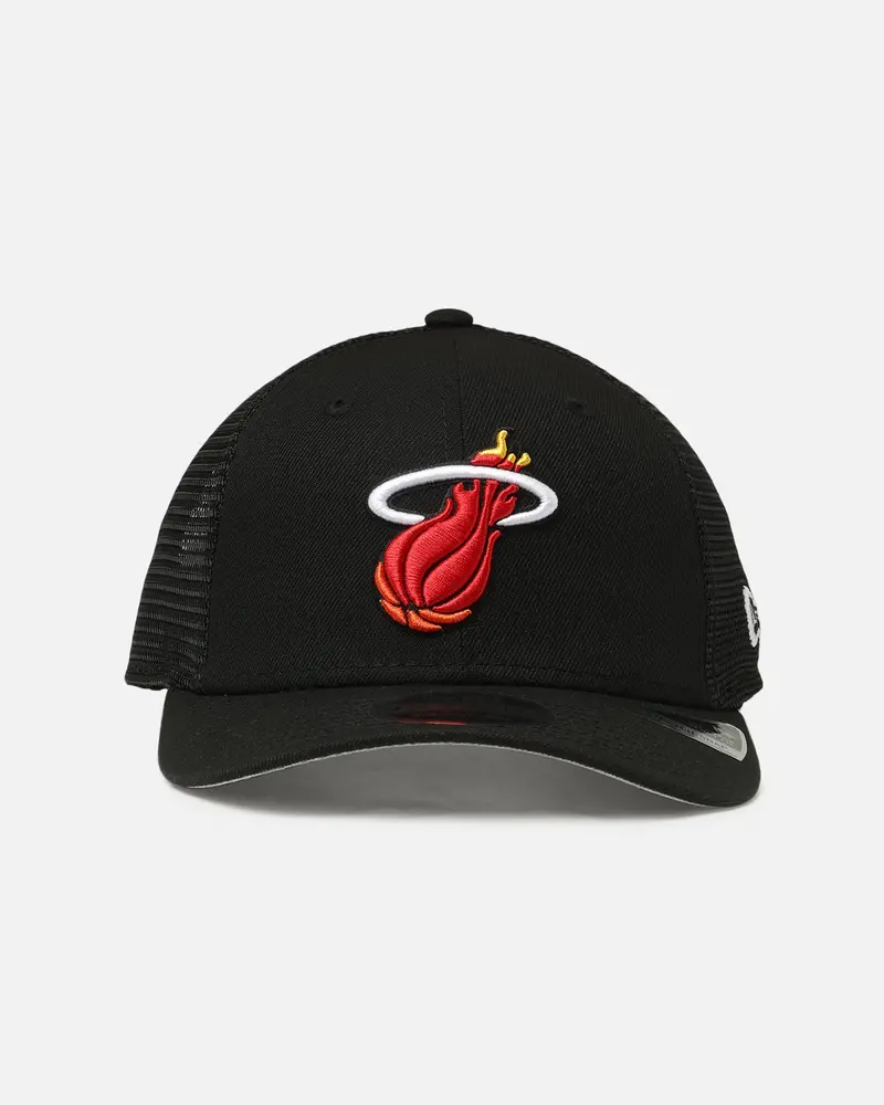 New Era Miami Heat 'Hwc' 9Seventy Trucker Stretch Snapback Black 1