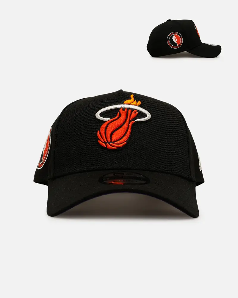 New Era Miami Heat 'Nba Dia De Los Muertos' 9Forty A-Frame Snapback Black/Orange 1