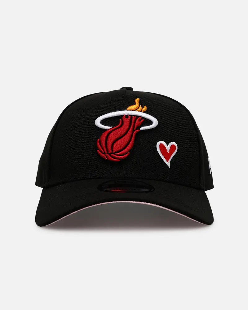 New Era Miami Heat 'Team Color Hearts' 9Forty A-Frame Snapback Official Team Color 1