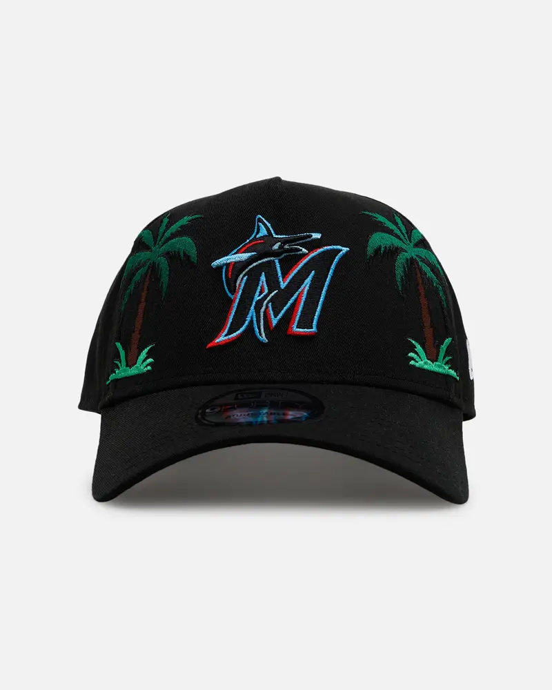 New Era Miami Marlins 'Palm Trees' 9Forty A-Frame Snapback Official Team Color 1