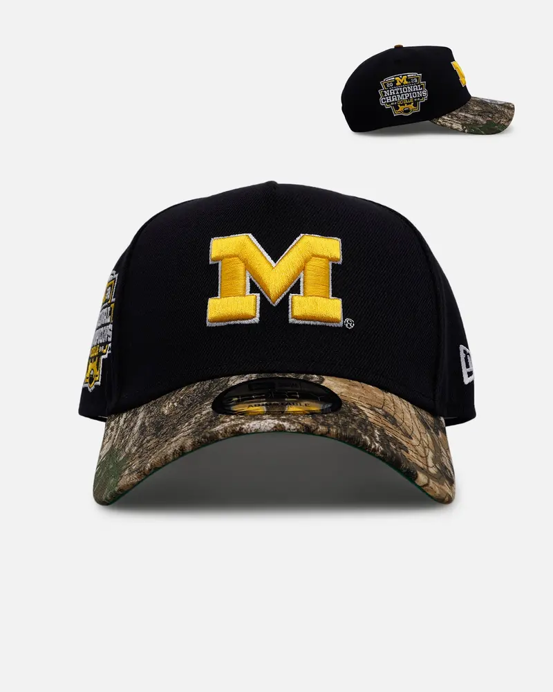 New Era Michigan Wolverines Football 'Realtree Visor' 9Forty A-Frame Snapback Official Team Color 1