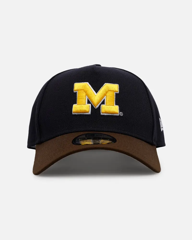 New Era Michigan Wolverines 'Walnut Visor' 9Forty A-Frame Snapback Walnut 1