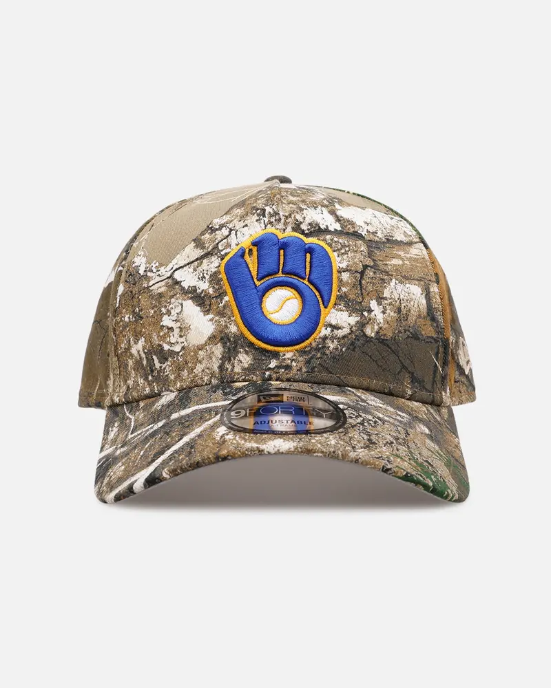 New Era Milwaukee Brewers 'Great Outdoors Part Ii' 9Forty A-Frame Snapback Real Tree Camo 1