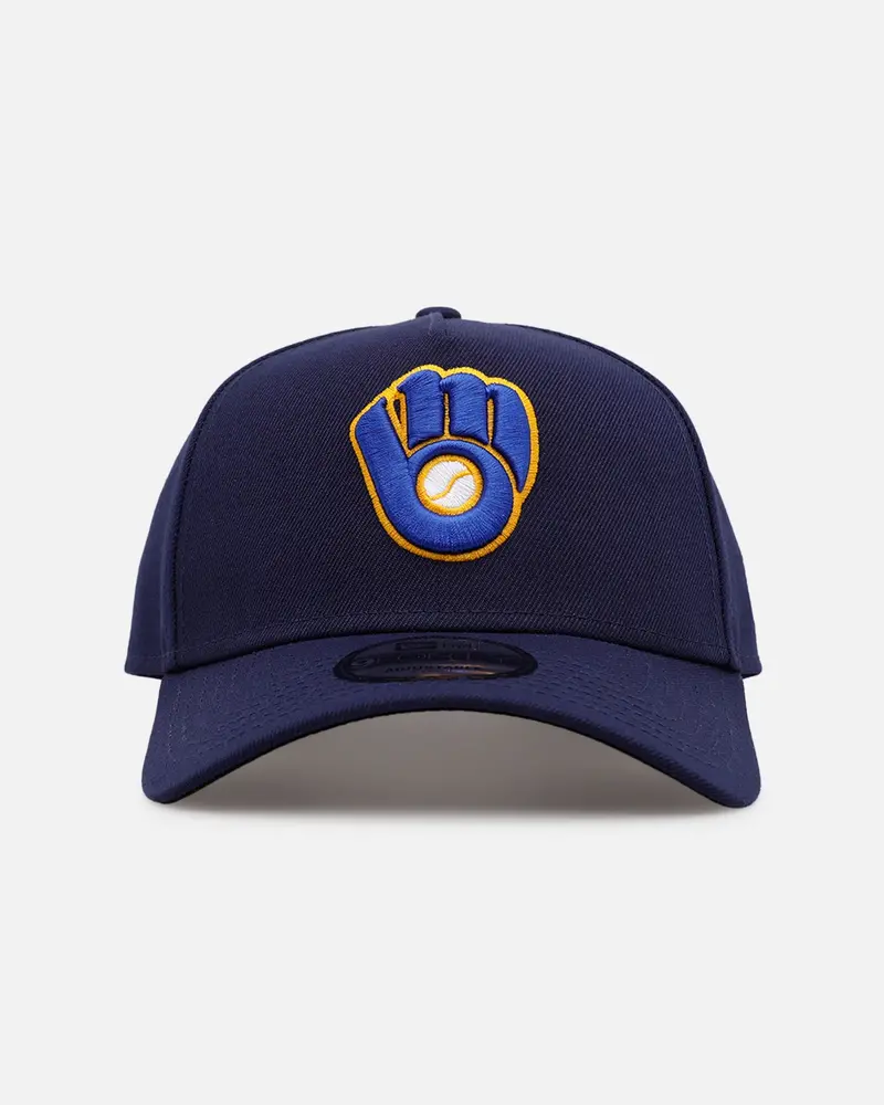 New Era Milwaukee Brewers 'On Field' 9Forty A-Frame Snapback Official Team Color 1