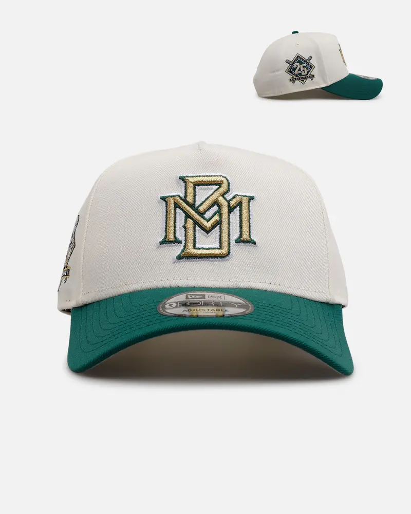 New Era Milwaukee Brewers 'Team Color Visor' 9Forty A-Frame Snapback Chrome/Official Team Color 1