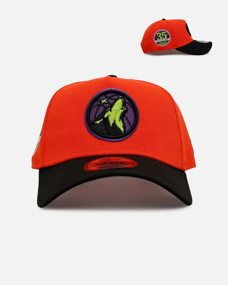 New Era Minnesota Timberwolves 'Halloween' 9Forty A-Frame Snapback Orange/Black 1
