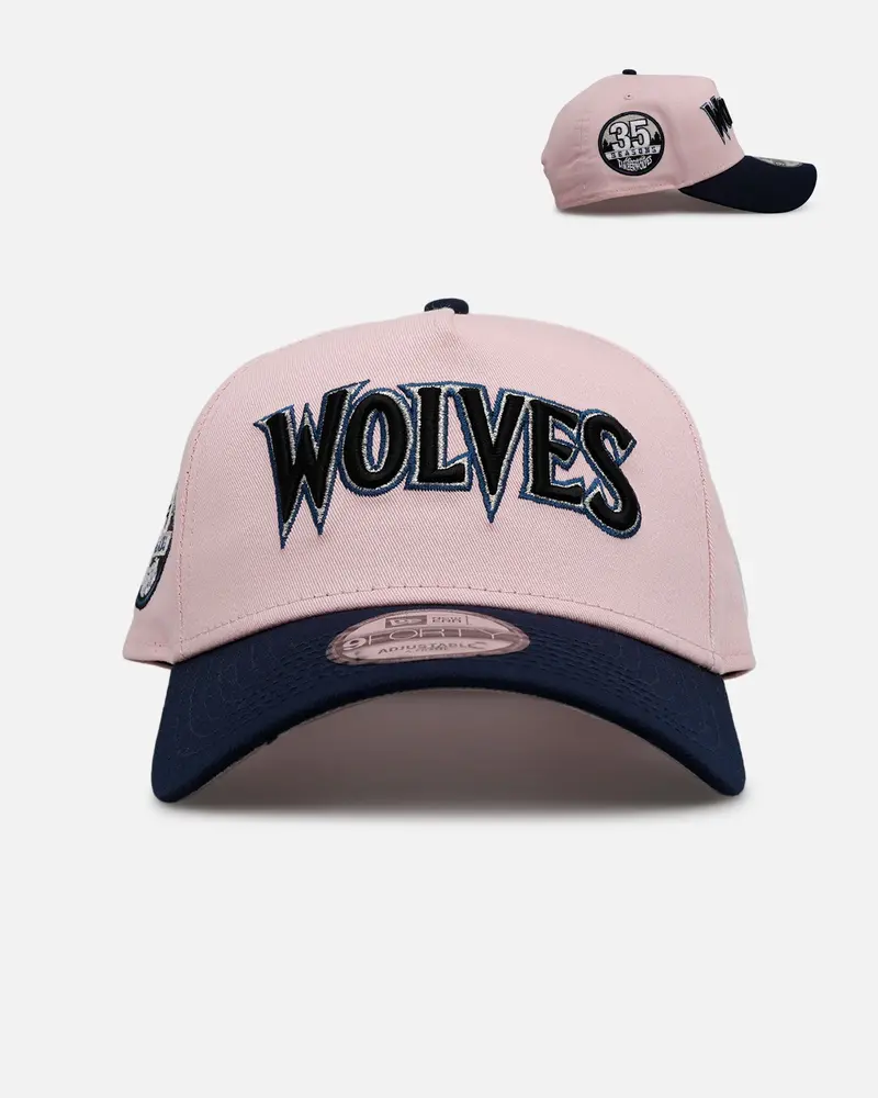 New Era Minnesota Timberwolves 'Pink Crown' 9Forty A-Frame Snapback Pink 1