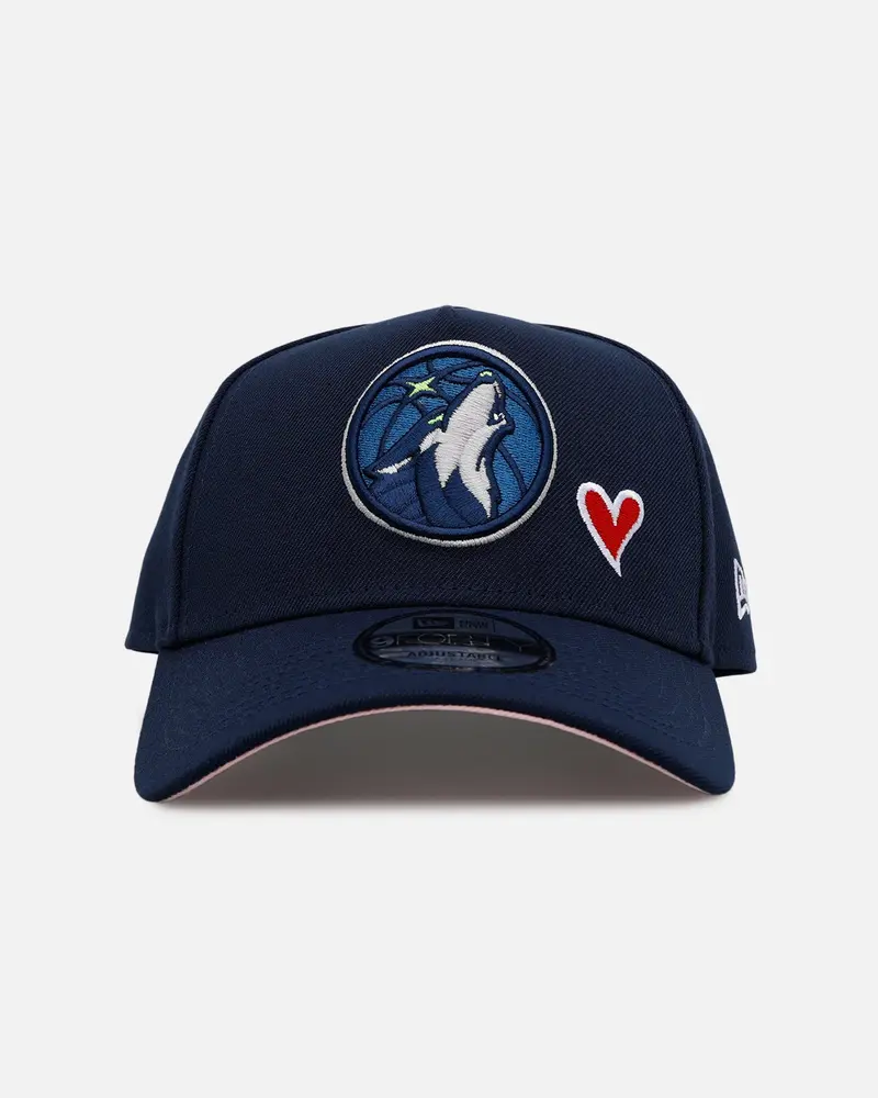 New Era Minnesota Timberwolves 'Team Color Hearts' 9Forty A-Frame Snapback Official Team Color 1