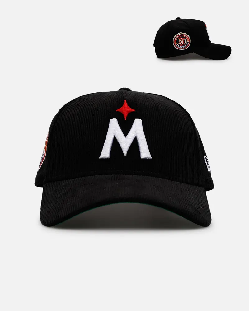 New Era Minnesota Twins 'Black Cord' 9Forty A-Frame Corduroy Snapback Black 1