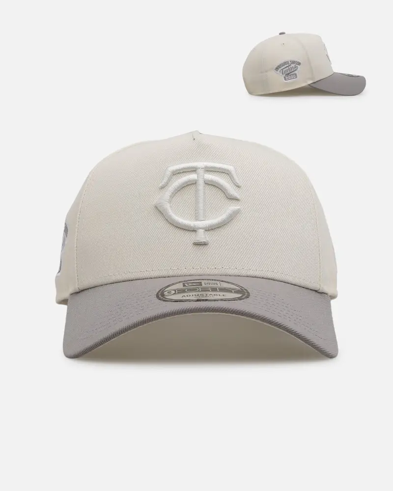 New Era Minnesota Twins 'Too Clean' 9Forty A-Frame Snapback Chrome 1