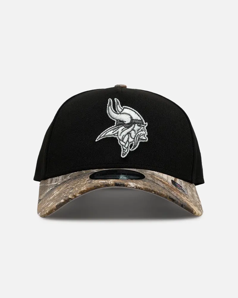 New Era Minnesota Vikings 'Black Crown Realtree Visor' 9Forty A-Frame Snapback Realtree Edge/Black 1