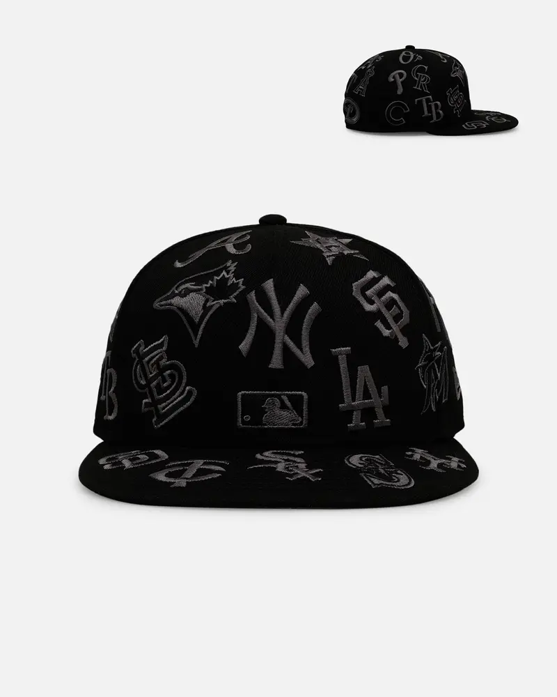 New Era Mlb All Over Stealth 59Fifty Fitted Black/Charcoal 1
