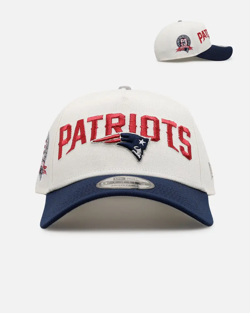 New Era New England Patriots 'Chrome Metallic Wordmark' 9Forty A-Frame Snapback Chrome 1