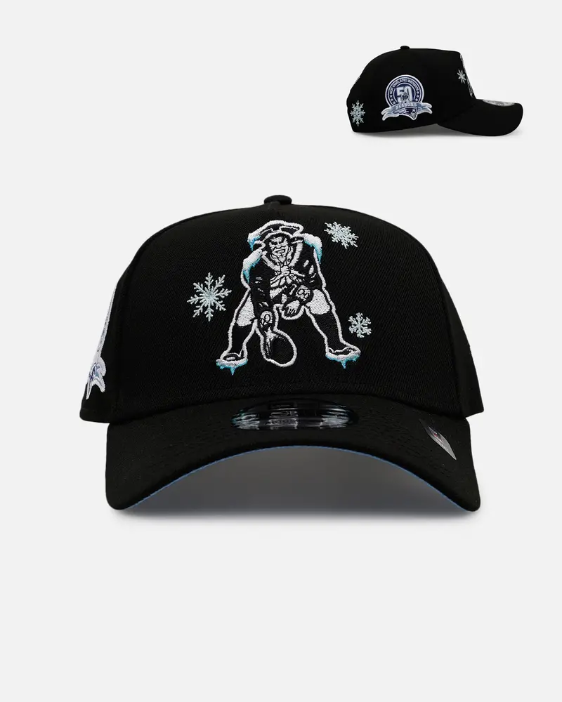New Era New England Patriots 'Cold As Ice' 9Forty A-Frame Snapback Black 1